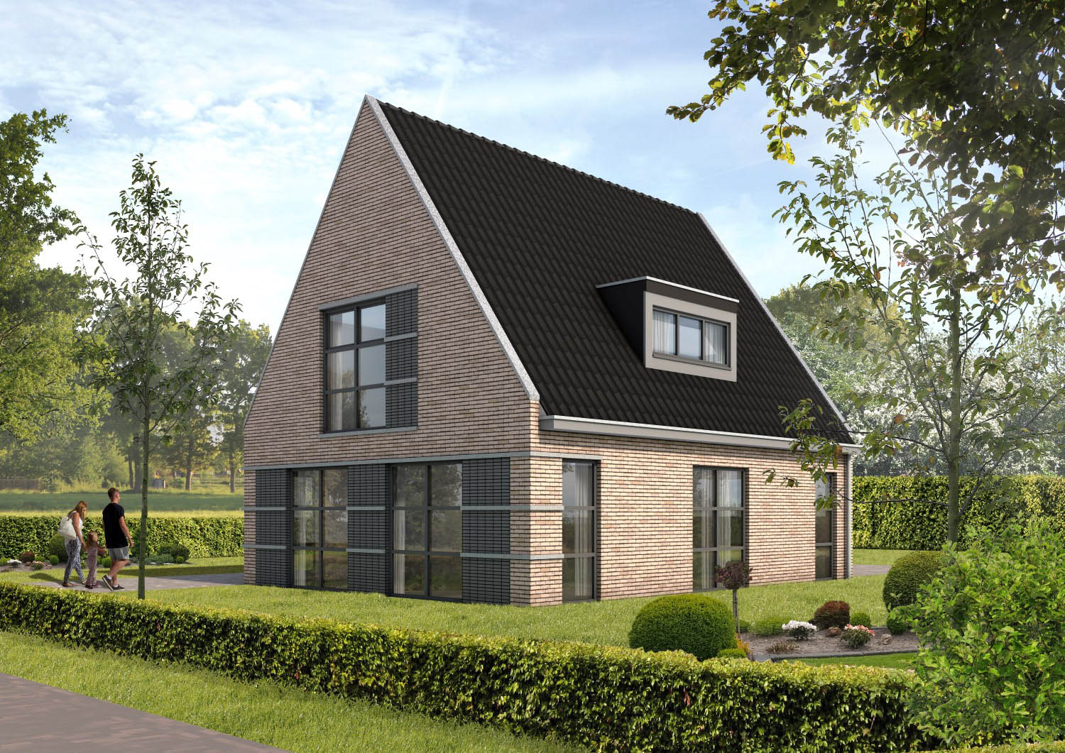 Impressie moderne woning Tjariet